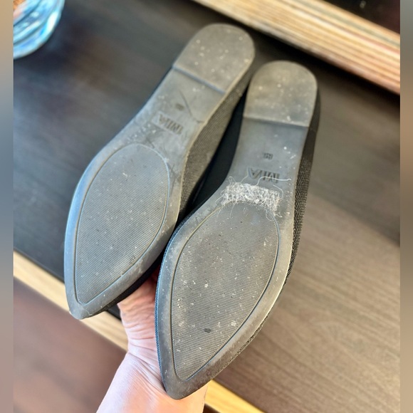 🆕 MIA Black Woven Fabric Ballet Flats Size 8.5US - Picture 4 of 9